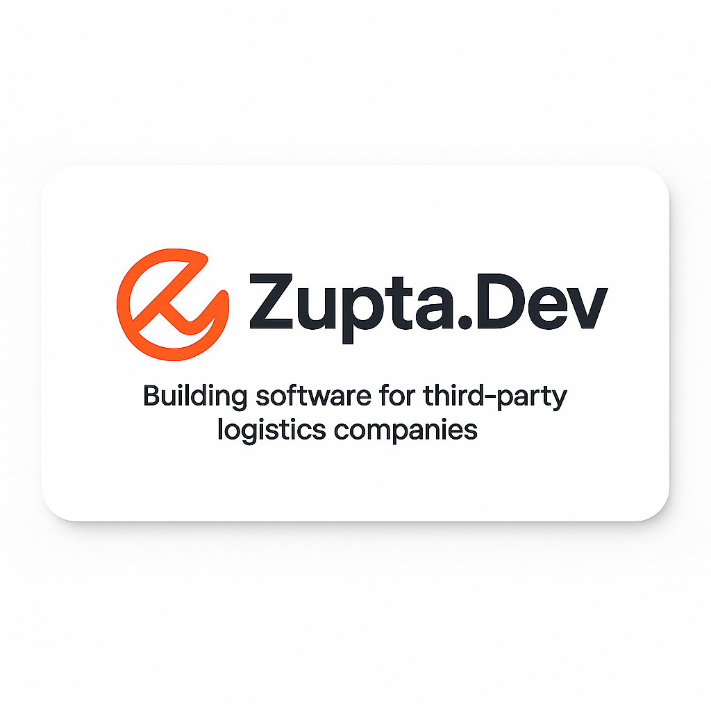 Zupta.dev - Building software solutions for third-party logistics companies
